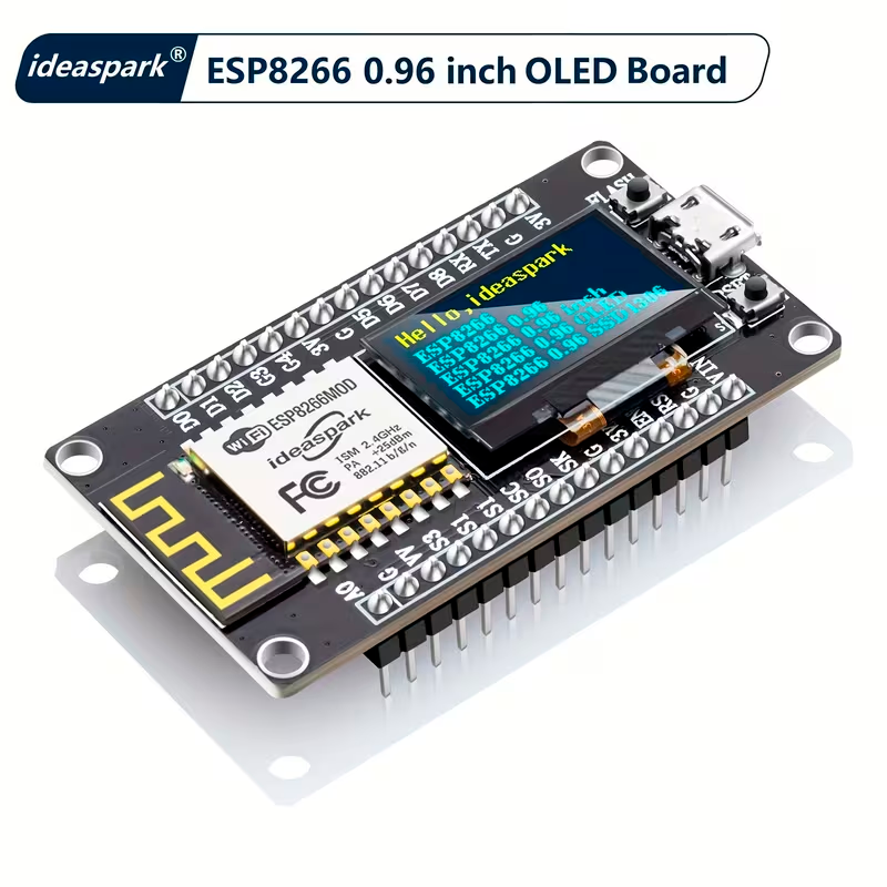 Placa de Desarrollo IDEASPARK ESP8266 NodeMCU con Pantalla OLED de 2.44cm