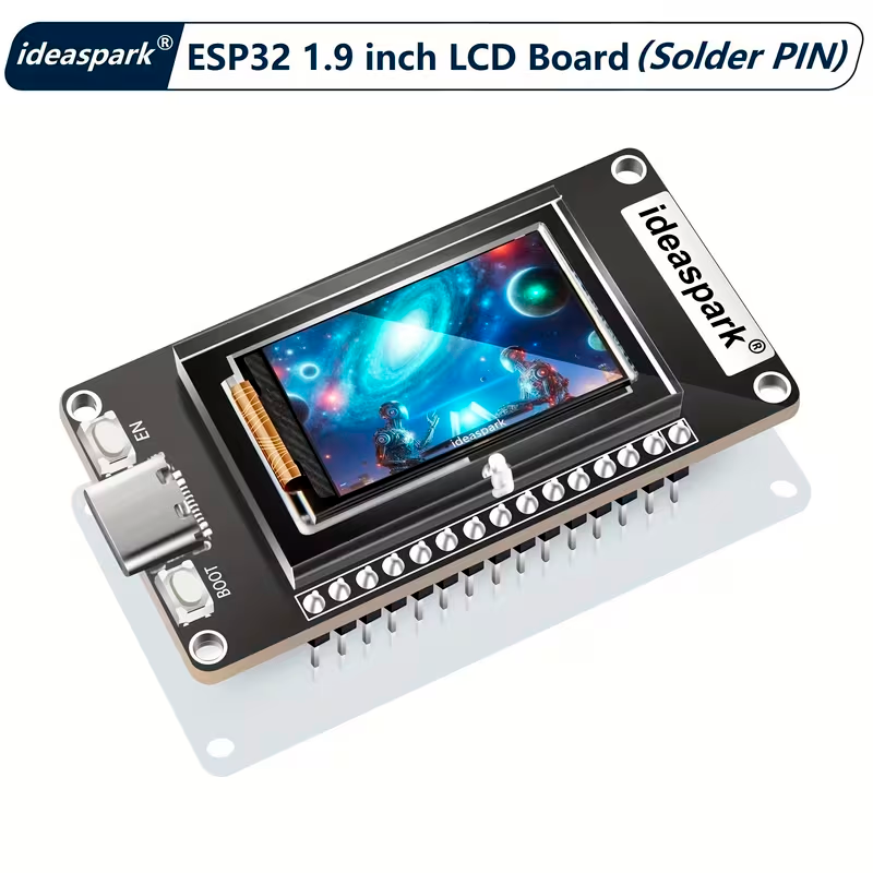 Placa de Desarrollo Ideaspark® ESP32 con Pantalla LCD TFT a Color de 2.9 cm