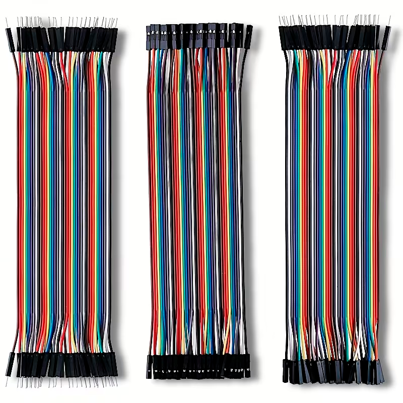 Megapack de Cables Dupont Pro: 120 Unidades de Silicona Multicolor para Prototipado