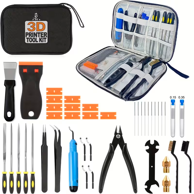 Kit de Mantenimiento y Acabado 3D (33 Piezas)